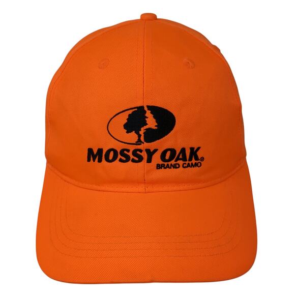 Mossy Oak Brand Camo Baseball Cap Orange OS Adjustable Embroidered Paramount - Picture 1 of 10